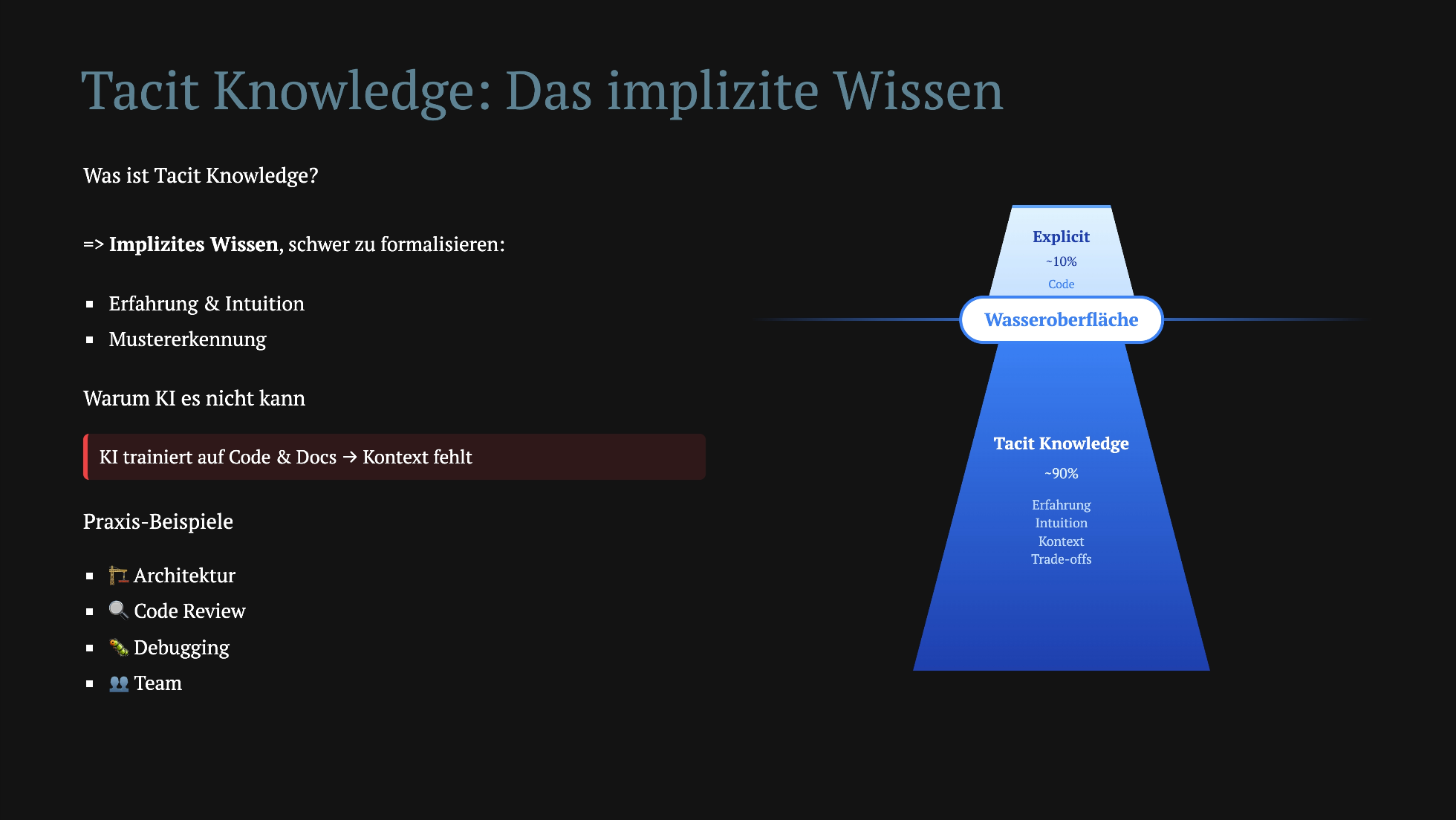 Tacit Knowledge – das implizite Wissen